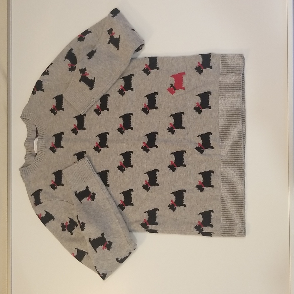 Charter Club Gray Sweater with Dog Motif - Picture 5 of 5